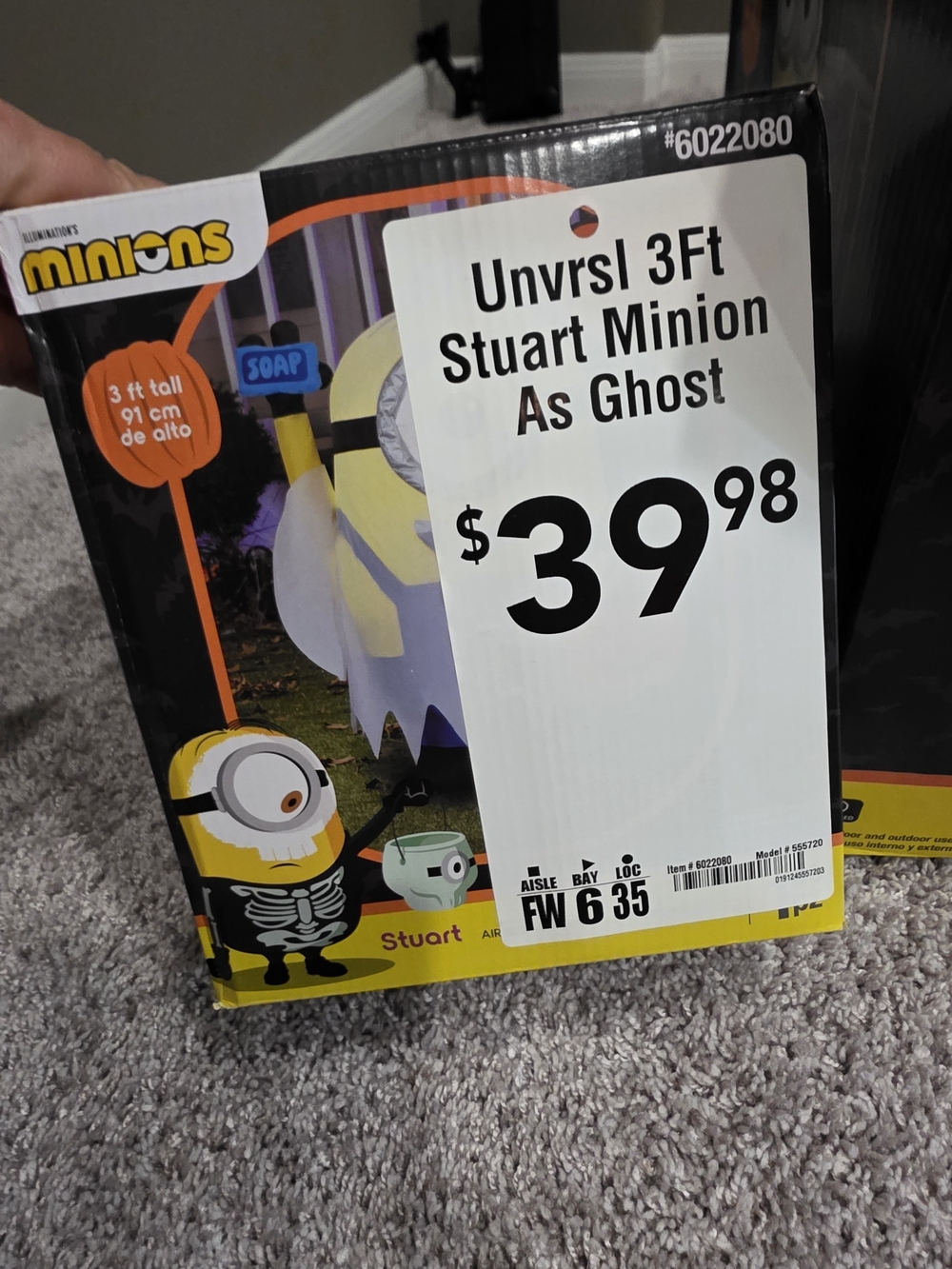 Stuart Kids Yellow Inflatable Halloween Costume Decoration - Picture 2 of 5